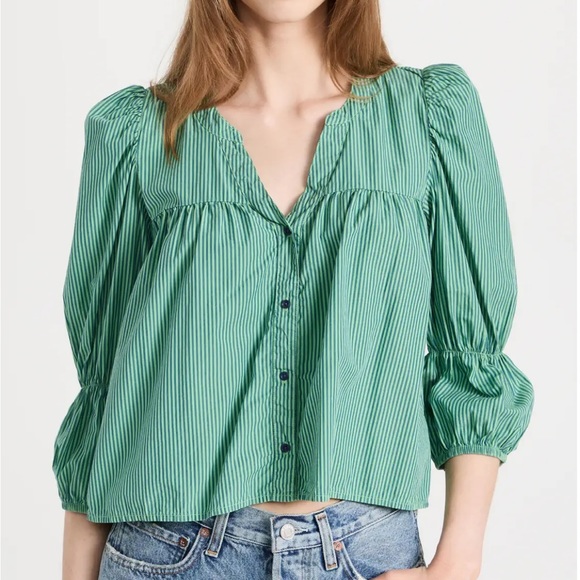 Nation LTD. Geneva Romantic Crop Top in Havana - Picture 6 of 9